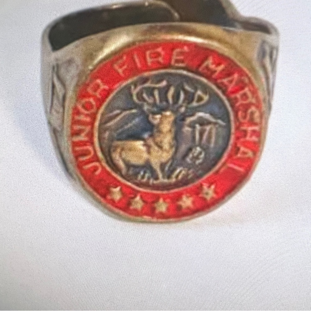 1950S Junior Fire Marshal Rings The Hartford Insurance Group Original Packaging - Picture 2 of 8